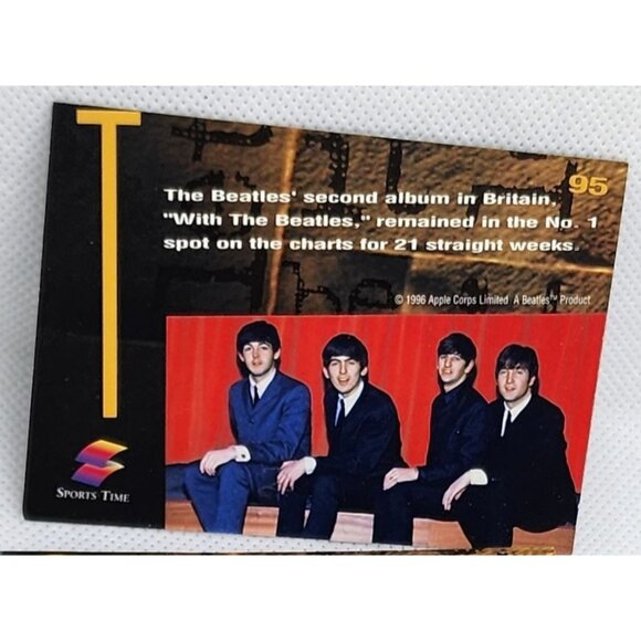 The Beatles Sports Time 1996 Apple Corps Limited Trading Cards - Vintage - Picture 3 of 4
